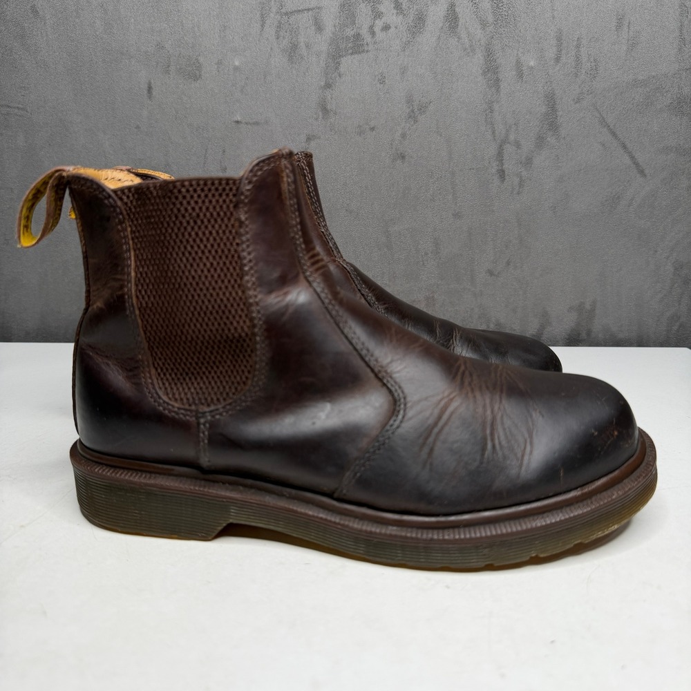 Dr. Martens 2976 Chelsea Boots Womens 7 Dark Brown Leather Slip On Ankle Boots